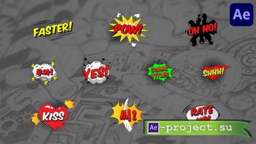 Videohive - Comic Titles for After Effects - 50604672 - Project for After Effects