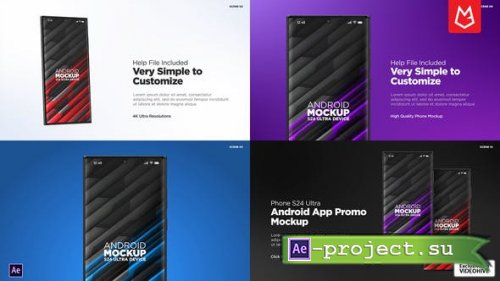 Videohive - Android App Promo | S24 Ultra Mockup - 50381139 - Project for After Effects
