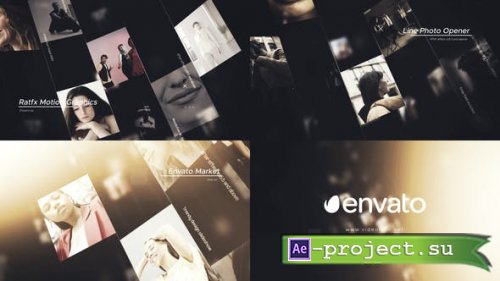Videohive - Line Photo Opener - 50591598 - Project for After Effects