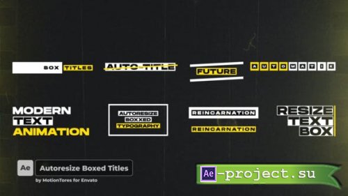 Videohive - Box Text Titles  AE - 50657832 - Project for After Effects