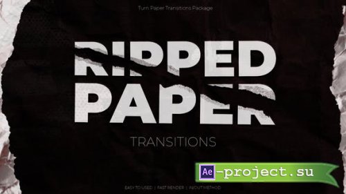 Videohive - Ripped Paper Transitions - 50658535 - Project for After Effects