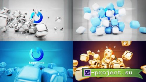Videohive - Falling Cubes Intro Bundle - 50642915 - Project for After Effects