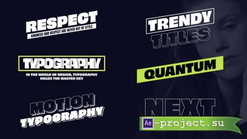 Videohive - Trendy Titles - 50553964 - Project for After Effects