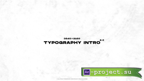 Videohive - Typography Intro 2.0 - 50677219 - Project for After Effects