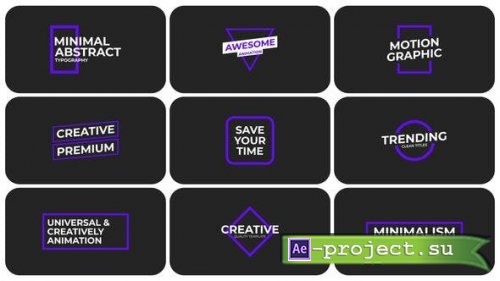 Videohive - Minimal Titles 6.0 | After Effects - 50700669 - Project for After Effects