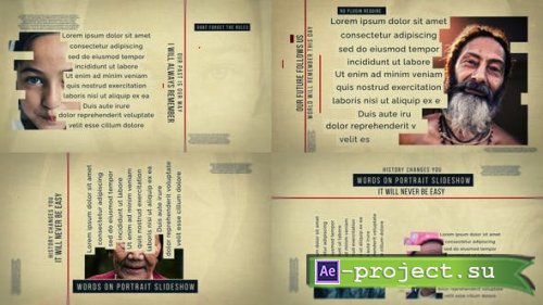 Videohive - Words on Portrait Slideshow - 50559180 - Project for After Effects