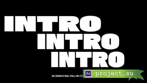 Videohive - Typo Stomp Intro - 50731229 - Project for After Effects