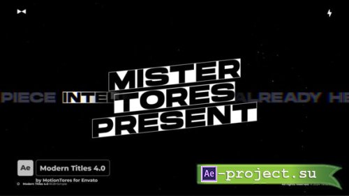 Videohive - Modern Titles 4.0  AE - 50732645 - Project for After Effects