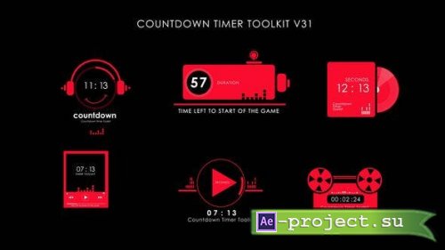 Videohive - Countdown Timer Toolkit V31 - 50736615 - Project for After Effects 