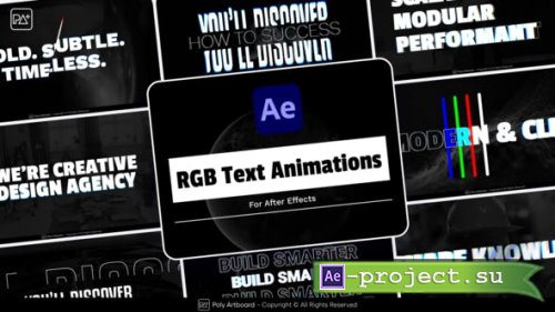 Videohive - RGB Text Animations For After Effects - 50727917 - Project for After Effects