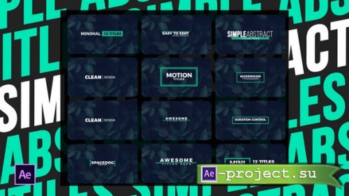 Videohive - Simple Abstract Titles | After Effects - 50734896 - Project for After Effects