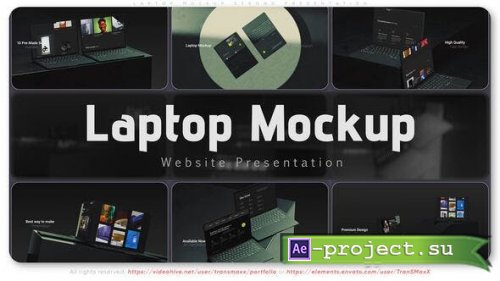 Videohive - Laptop Mockup Strong Presentation - 50539237 - Project for After Effects