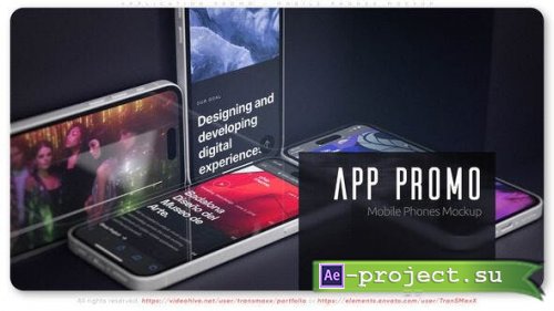Videohive - Application Promo - Mobile Phones Mockup - 50751006 - Project for After Effects