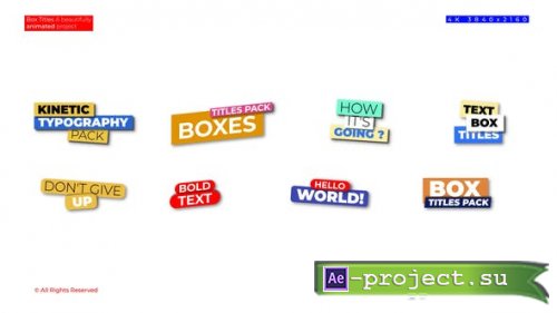 Videohive - Box Titles | After Effects - 50769998 - Project for After Effects