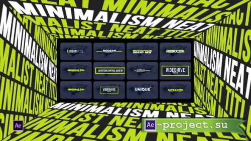 Videohive - Minimalism Neat Titles | After Effects - 50775631 - Project for After Effects