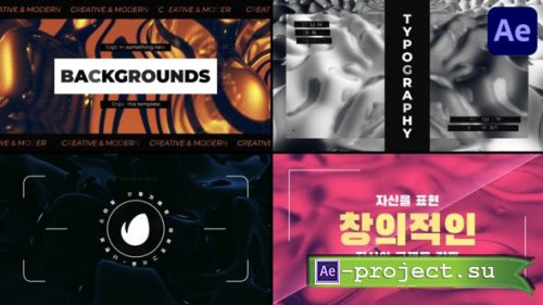 Videohive - Backgrounds Typography for After Effects - 50726129 - Project for After Effects
