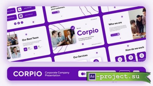 Videohive - Corpio - Startup and Company Pitch Deck Presentation - 38429014 - Project for After Effects
