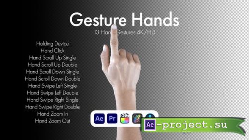 Videohive - Gestures Hands - 50810030 - Project for After Effects