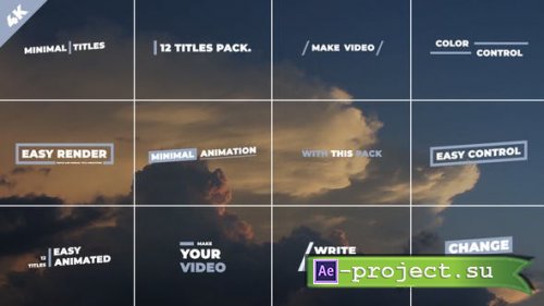 Videohive - Minimal Titles | After Effects - 50826174 - Project for After Effects