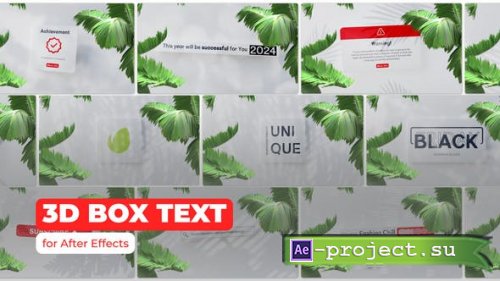 Videohive - 3D BOX TEXT - 50830260 - Project for After Effects