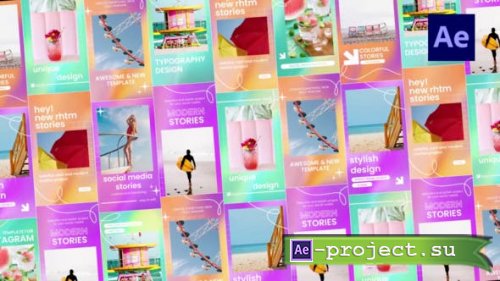 Videohive - Happy Social Media Stories / Ae - 50847555 - Project for After Effects