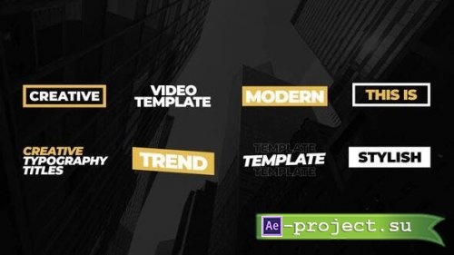 Videohive - Modern Titles | After Effects  - 50858614 - Project for After Effects