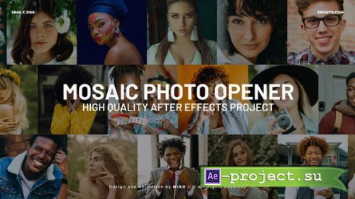 Videohive - Mosaic Logo Opener - 50874482 - Project for After Effects