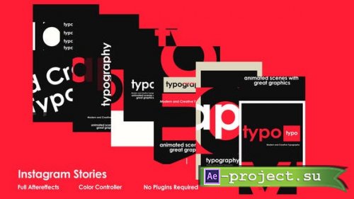 Videohive - Typo Instagram Stories - 50887224 - Project for After Effects