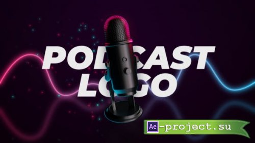 Videohive - Podcast Microphone Logo Reveal - 50894748 - Project for After Effects