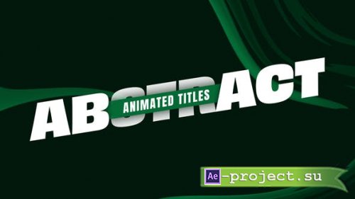 Videohive - Animated Titles - 50899678 - Project for After Effects