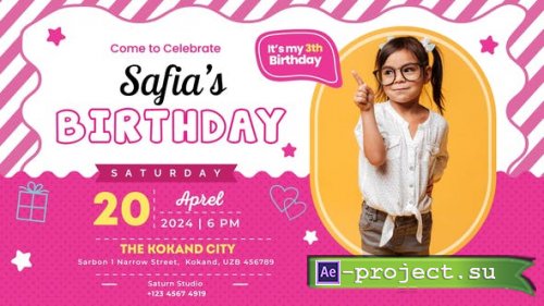Videohive - Birthday Invitation - 50905495 - Project for After Effects