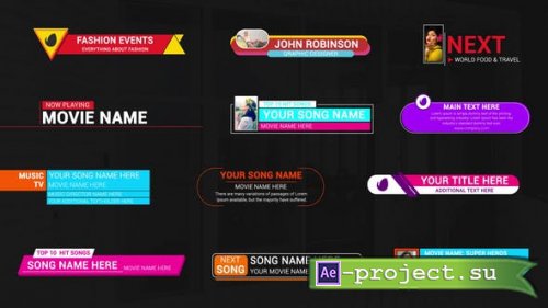 Videohive - TV Titles Kit - 50928790 - Project for After Effects