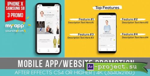 Videohive - Mobile App Website Promotion - 20772517 - Project for After Effects