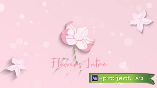 Videohive - Women's Day Flowers Logo Reveal - 50943675 - Project for After Effects