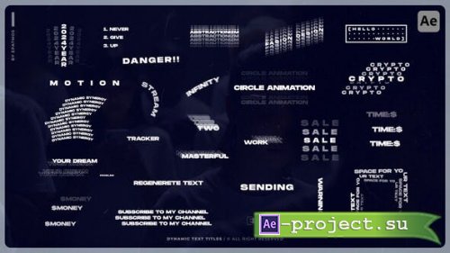 Videohive - Dynamic Text Titles | AE - 50954948 - Project for After Effects