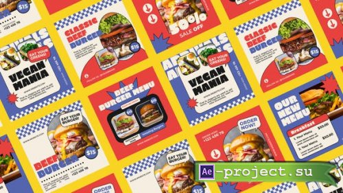 Videohive - Limber Burger Shop Instagram Posts - 50992099 - Project for After Effects