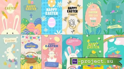 Videohive - Easter Vertical Stories - 50973354 - Project for After Effects