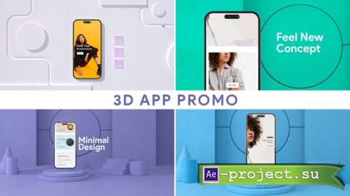 Videohive - App Promo Minimal 3D - 49615961 - Project for After Effects