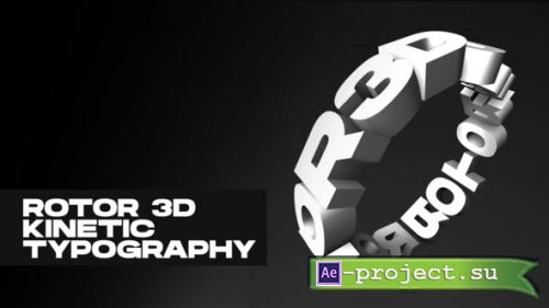 Videohive - Rotor 3D Kinetic Typography - 39869096 - Project for After Effects