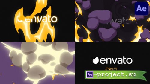 Videohive - Cartoon Explosion Logo Opener for After Effects - 50725950 - Project for After Effects