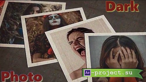 Dark Photo Slideshow 1037162 - Project for After Effects
