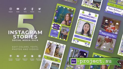 Videohive - Womens Day Instagram Vertical Lilac - 50989684 - Project for After Effects