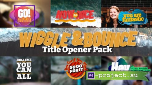 Videohive - Wiggle & Bounce Title Opener - 50943354 - Project for After Effects