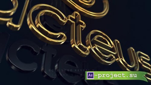 Videohive - Gold Logo Reveal v3 - 27533373 - Project for After Effects