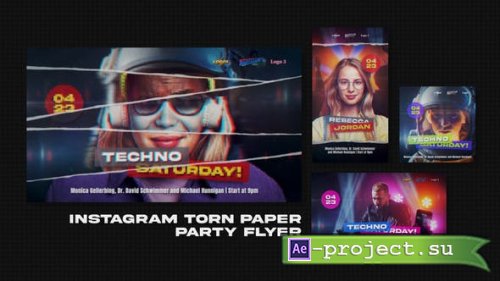 Videohive - Instagram Torn Paper Party Flyer - 51022887 - Project for After Effects