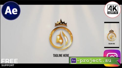 Videohive - Gold Logo Opener - 51018427 - Project for After Effects