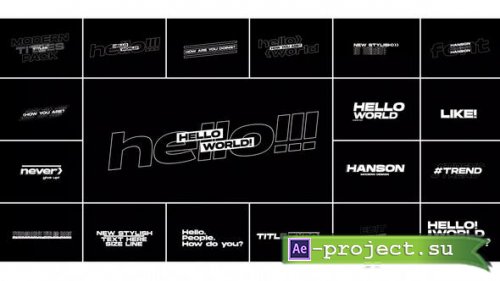 Videohive - Modern Titles Pack | After Effects - 51025746 - Project for After Effects