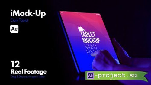 Videohive - iMock-Up Dark Tablet - 51066156 - Project for After Effects