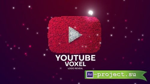 Videohive - Youtube Voxel Pixel Logo Reveal - 51014665 - Project for After Effects
