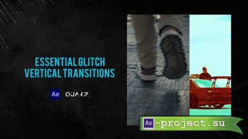 Videohive - Essential Glitch Vertical Transitions - 51049919 - Project for After Effects